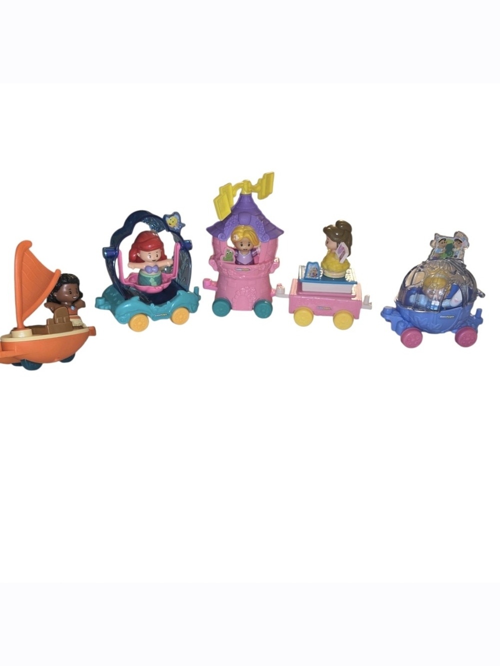 Little People Disney Princess Parade Floats- Set Of 5 NWOT